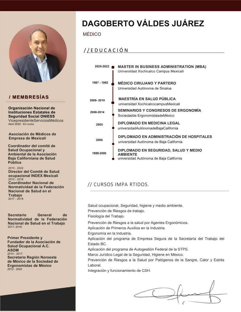 CV Secretario de Salud BC